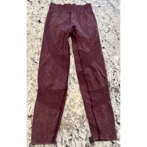 Pink Victoria's Secret Burgundy Wash Seamless Knit Leggings‎ Medium Activewear